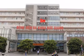 Bệnh viện Đa khoa Đức Giang (Hà Nội), nơi xảy ra vụ việc (Nguồn: Internet)