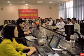 Toàn cảnh buổi họp báo thông tin vụ người đàn ông tử vong sau khi tiêm thuốc giảm đau tại Bệnh viện Đa khoa Đức Giang chiều 14/1.