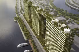 Phối cảnh dự án Diamond Lotus Riverside (Nguồn: PKC)