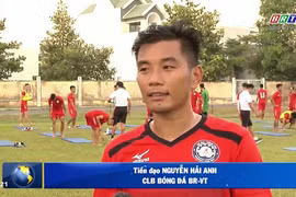 Cầu thủ quan trọng nhất của BR Vũng Tàu chính là tiền đạo đội trưởng Nguyễn Hải Anh sinh năm 1987. Ảnh BRVT.