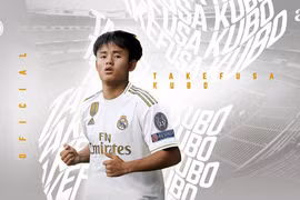 Cầu thủ thuộc biên chế Real Madrid Takefusa Kubo (2001) đang có mùa giải để lại dấu ấn ngoài mong đợi. Ảnh CLB RM.