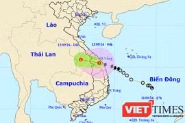 Bão số 4 đã đi vào đất liền khu vực giáp ranh tỉnh Quảng Nam và Quảng Ngãi rồi suy yếu thành áp thấp nhiệt đới. 
