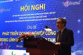 Thứ trưởng Phan Tâm phát biểu tại Hội nghị
