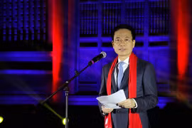 Bộ trưởng Nguyễn Mạnh Hùng phát biểu tại buổi lễ