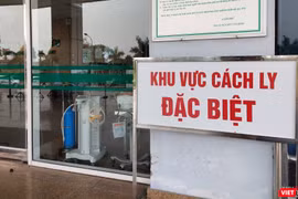 Khu vực cách ly đặc biệt tại Bệnh viện Bệnh Nhiệt đới Trung ương cơ sở 2 (Đông Anh, Hà Nội). Ảnh: Minh Thúy 