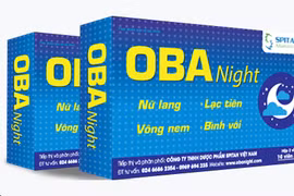 Thực phẩm bảo vệ sức khỏe OBA NIGHT (Ảnh chụp màn hình trên website). 