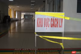 Khu vực cách ly phòng COVID-19 (Ảnh - Minh Thuý) 