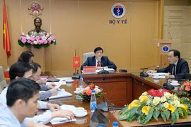 Bộ trưởng Bộ Y tế Nguyễn Thanh Long làm việc với Bộ trưởng Bộ Y tế Campuchia (Ảnh - BYT)
