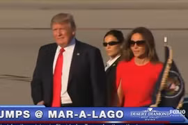 Ông Trump đoàn tụ với vợ Melania lần đầu tiên kể từ khi nhậm chức.