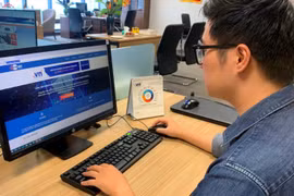 Tên miền quốc gia “.vn” thể hiện chủ quyền quốc gia trên không gian mạng. Ảnh minh họa.