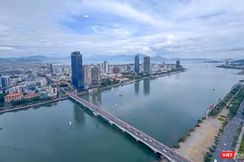 Một góc TP Đà Nẵng nhìn từ trên cao