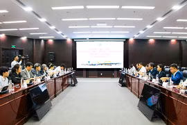 Quang cảnh làm việc giữa lãnh đạo TP Đà Nẵng với Bộ Thương mại, Công nghiệp và Năng lượng Hàn Quốc