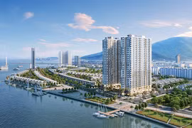 Phối cảnh dự án Tổ hợp căn hộ Peninsula Đà Nẵng (đường Lê Văn Duyệt, quận Sơn Trà), do Công ty CP Tập đoàn Đông Đô làm chủ đầu tư(ảnh chungcu.net)