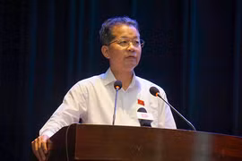 Ông Nguyễn Văn Quảng, Bí thư Thành ủy Đà Nẵng trả lời ý kiến cử tri tại Hội nghị tiếp xúc cử tri chuẩn bị Kỳ họp thứ VIII, Quốc hội khóa XV.
