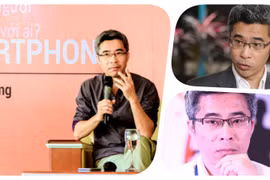 TS Đặng Hoàng Giang có những trao đổi tích cực và lời khuyên hữu ích. Ảnh: Hoà Bình ghép