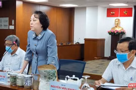 Bà Phạm Khánh Phong Lan, Trưởng ban Ban Quản lý An toàn thực phẩm TP.HCM (Ảnh: Hoà Bình) 