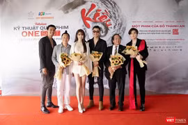 Đoàn làm phim Kiều@ tại sự kiện giao lưu (Ảnh: ĐPCC) 