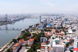 Một góc TP Đà Nẵng nhìn từ trên cao