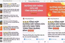 Trang Zalo “Phòng chống thiên tai” gửi thông tin đến người dân