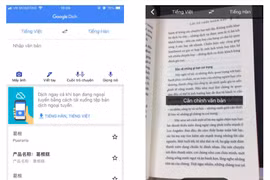 Ảnh minh họa tính năng dịch của Google.