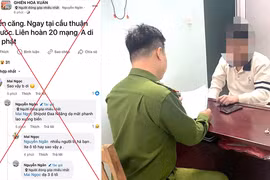 Chủ tài khoản Facebook “Nguyễn Ngân” bị công an mời lên làm việc. Ảnh: Công an cung cấp.