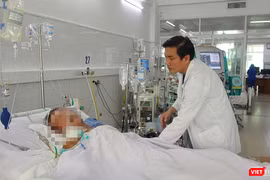 Bệnh nhân được điều trị tích cực tại Bệnh viện Đà Nẵng.