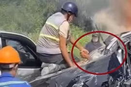 Người đầu tiên kéo tài xế kẹt trong xe Volvo: 'Đừng gọi tôi là người hùng'