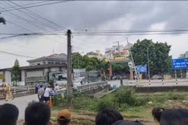 Hiện trường vụ tai nạn.