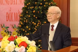 Tổng Bí thư Nguyễn Phú Trọng chúc Tết Nguyên đán Giáp Thìn 2024.
