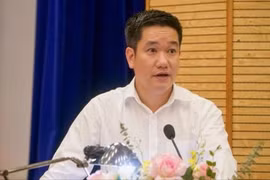 Ông Nguyễn Huy Cường khi đang đảm nhiệm Giám đốc Sở Tài nguyên và Môi trường Hà Nội.