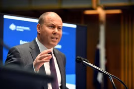 Bộ trưởng Tài chính Úc Josh Frydenberg (ảnh: Bloomberg)