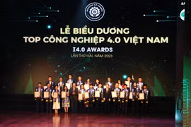 Các đơn vị được biểu dương tại chương trình TOP Công nghiệp 4.0 Việt Nam