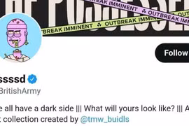 Hình ảnh tài khoản quân đội Anh trên Twitter bị hack