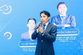 Ông Nguyễn Tuấn Huy - Trưởng ban Chuyển đổi số, Tổng công ty viễn thông MobiFone phát biểu tại tọa đàm