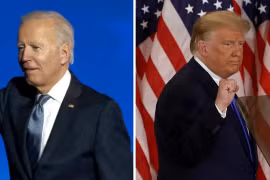 Một cuộc chiến pháp lý có thể nổ ra giữa ông Trump và ông Biden (ảnh: Getty Images)