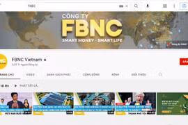 Nền tảng YouTube của công ty FBNC. (Ảnh chụp màn hình)