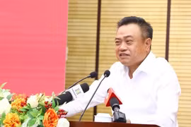 Ông Trần Sỹ Thanh, Phó Bí thư Thành ủy, Chủ tịch UBND TP Hà Nội (ảnh: Sở TT&TT Hà Nội)