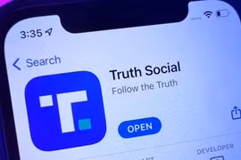Ứng dụng mạng xã hội Truth Social chỉ cài được trên điện thoại Android và truy cập qua nền tảng web. Người dùng Android chưa thể tải về và cài đặt ứng dụng này (ảnh: Getty Images)
