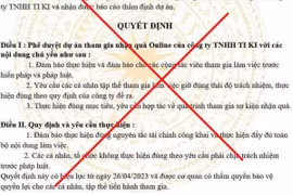 Cảnh giác với văn bản giả mạo Bộ Công thương