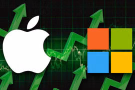 Microsoft sắp soán ngôi công ty giá trị nhất thế giới của Apple