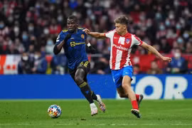 MU-Atletico Madrid 0-1. Ảnh AP.