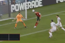 Công nghệ bên trong trái bóng cho biết Ronaldo chưa chạm vào bóng