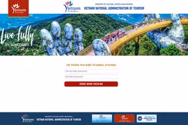 Giao diện email xúc tiến quảng bá du lịch Việt Nam