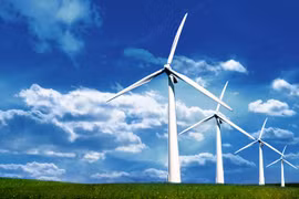 Các turbine của Nhà máy điện gió Phú Lạc