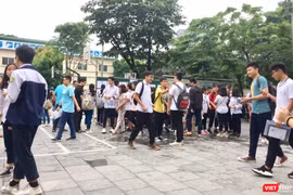Thí sinh dự thi THPT quốc gia 2019. Ảnh: Minh Thúy