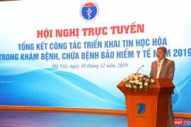 PGS. TS. Nguyễn Trường Sơn – Thứ trưởng Bộ Y tế phát biểu tại hội nghị. Ảnh: Minh Thúy 