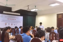 Diễn đàn bàn tròn khảo thí số 1 năm 2019. Ảnh: Minh Thúy