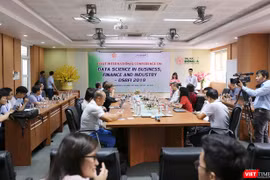 Tiến sĩ Nguyễn Thị Anh Đào, Chủ tịch HĐQT Trường ĐH Đông Á phát biểu chào mừng Hội thảo DSBFI 2019 diễn ra tại Đà Nẵng