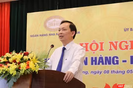 Ông Đào Minh Tú, Phó Thống đốc NHNN Việt Nam phát biểu đề dẫn Hội nghị Kết nối Ngân hàng-Doanh nghiệp tại Đà Nẵng