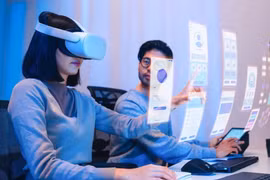 Một nhà nghiên cứu VR và một chuyên gia giáo dục nói về tiềm năng của công nghệ này. Ảnh: SCMP.